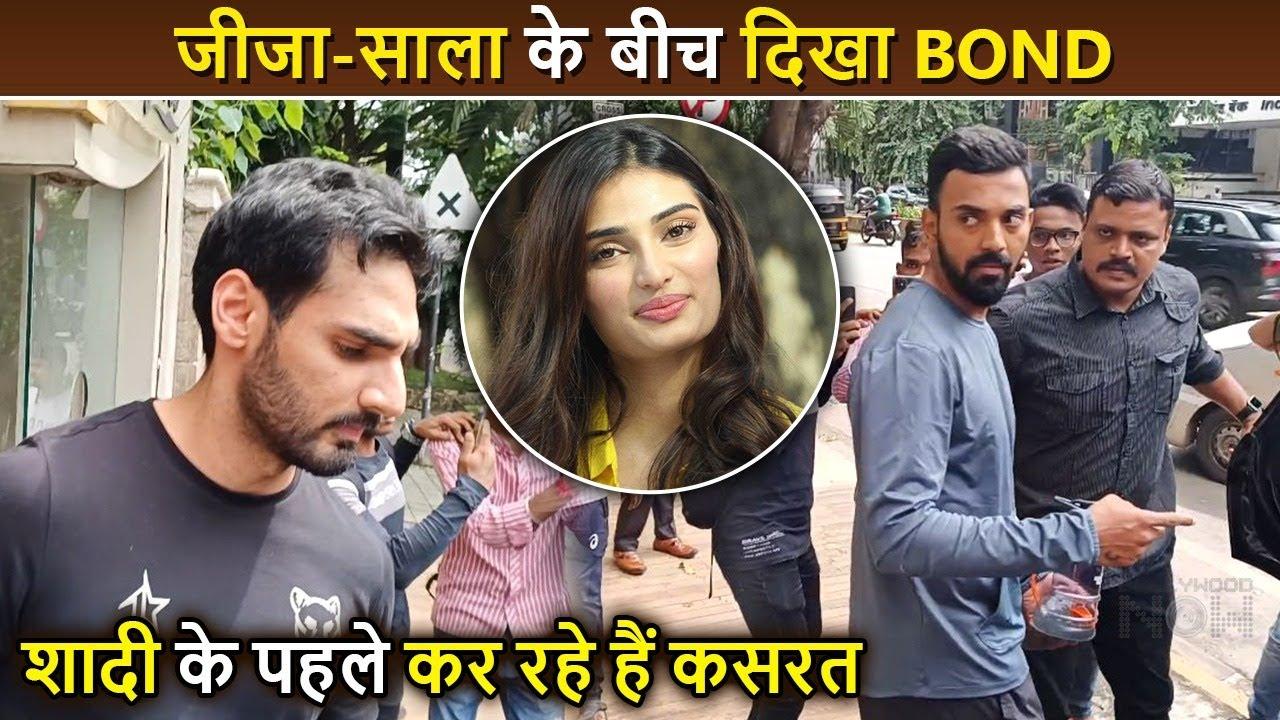 Ahead Of Wedding Rumors K L Rahul Spotted With Athiya's Brother Ahan Shetty Outside Gym,Avoid Posing