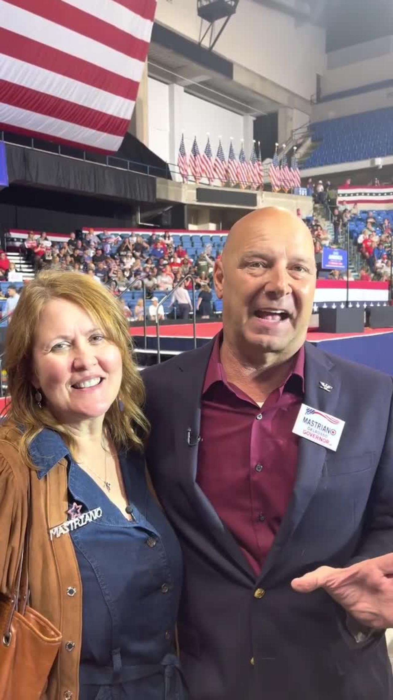 Doug and Rebbie Mastriano Trump Rally Wilkes Barre