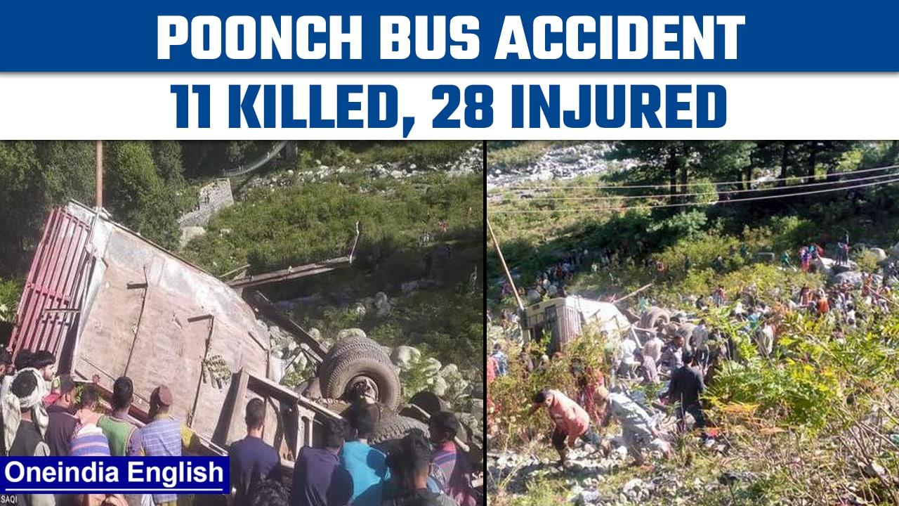 J&K: 11 killed and at least 28 injured in Minibus accident in Poonch | Oneindia news *Breaking
