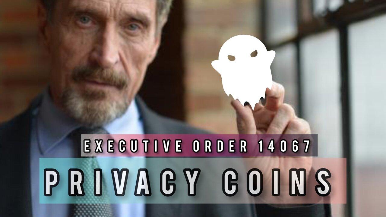Executive Order 14067 Explained Ghost by John Mcafee vs WEF cryptos ETH XRP ICP
