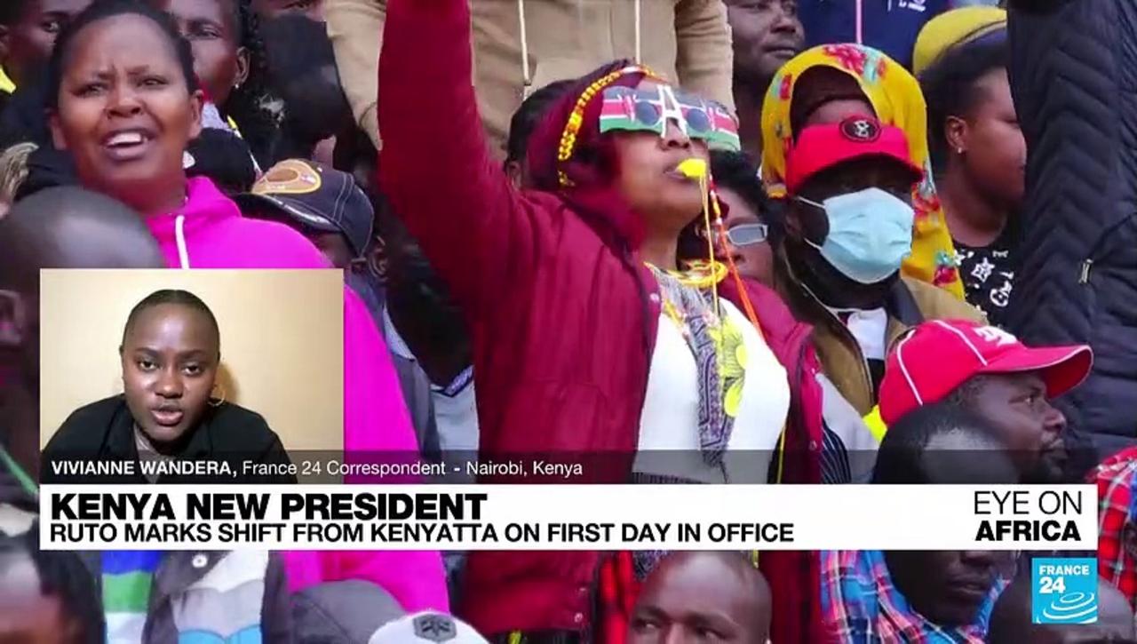Kenya new president: Ruto marks shift from Kenyatta on first day in office