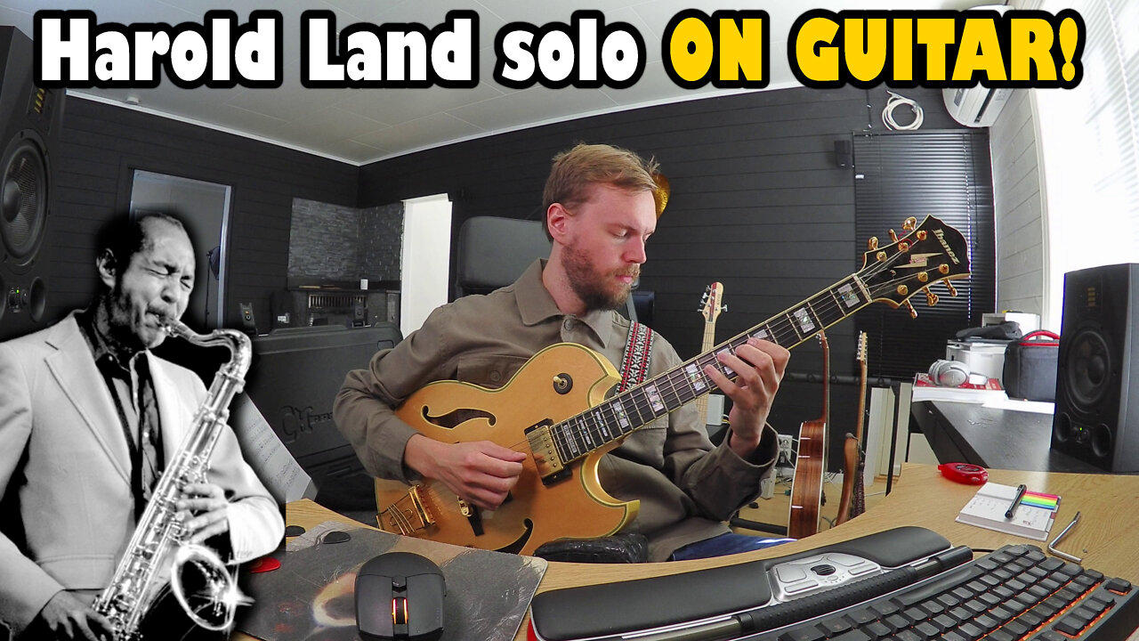 Harold Land solo on guitar! | Lands End transcription