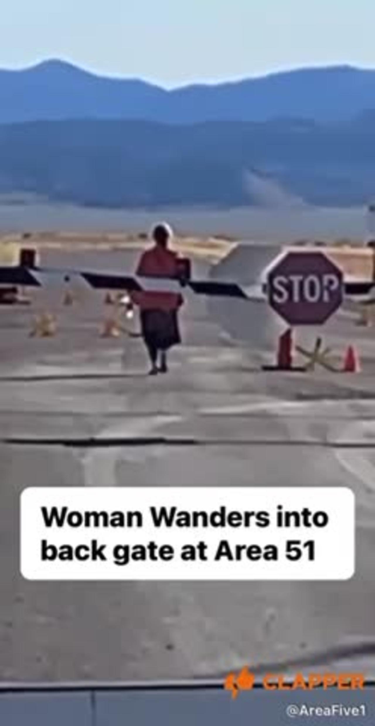 Women wanders into back gate at Area 51