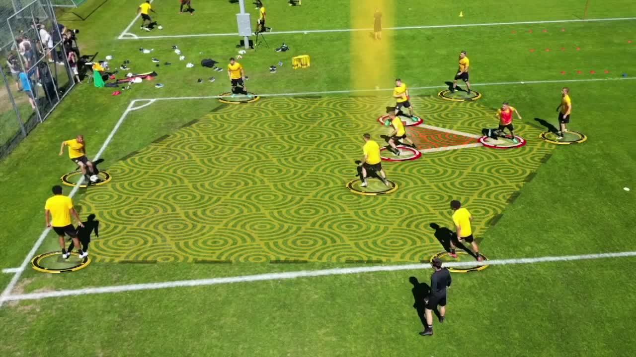 4 Training Drills recorded with the drone - BSC Young Boys 2022 - Matteo Vanetta