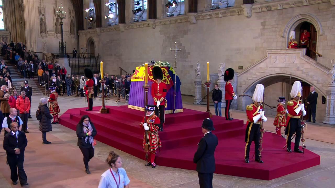 Caroline Lucas pays respects at Queen’s Lying in State