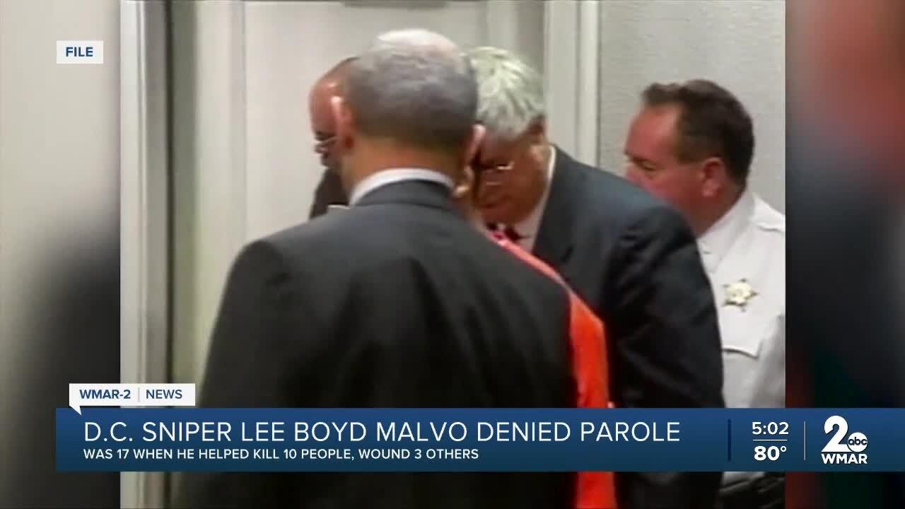 Sniper, Lee Boyd Malvo, denied parole