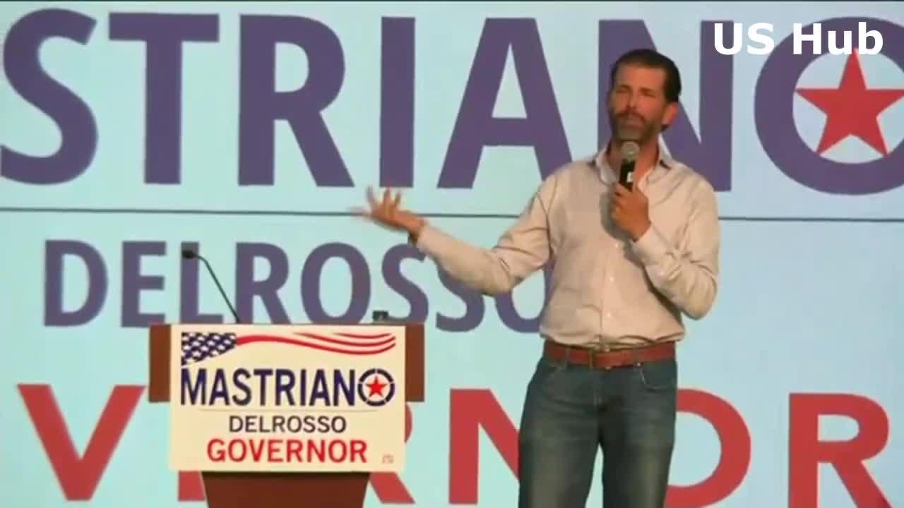 Donald Trump Jr. rally with Doug Mastriano in Chambersburg, Pennsylvania