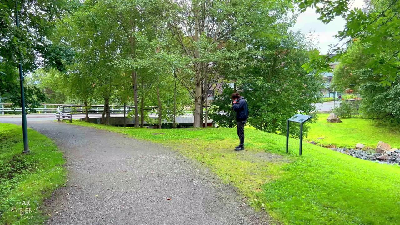 【4K】Walking Tour / Taking A Walk In NORWAY - Trondheim (Ila) | Water Stream Backgrounds Sounds