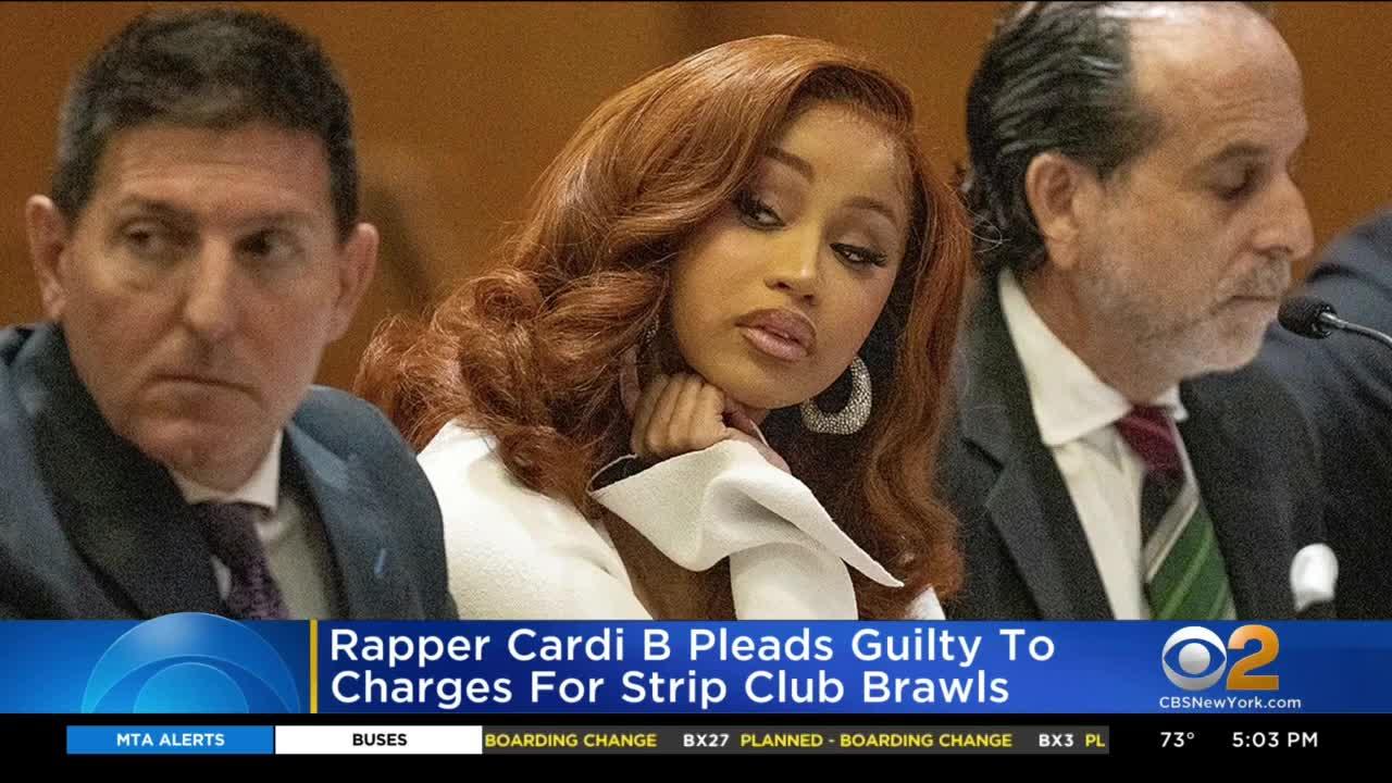 Cardi B pleads guilty to assault charges in strip club fight