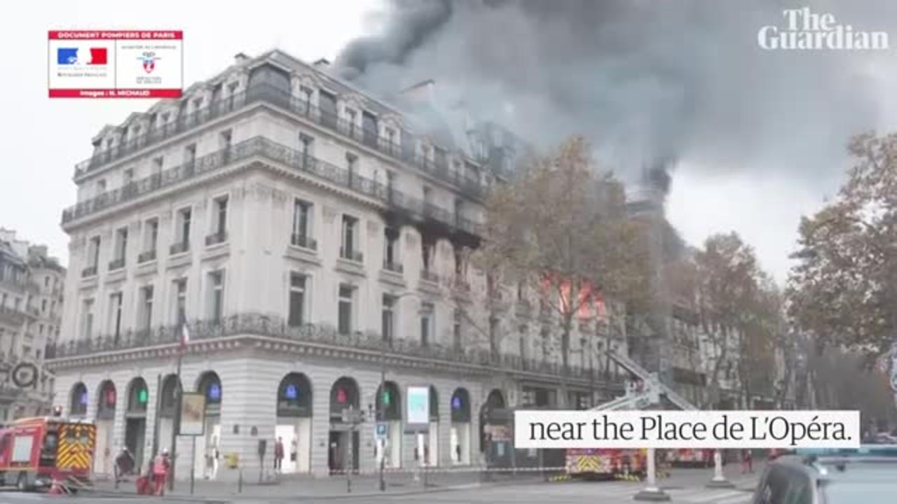 Large fire breaks out near Paris opera