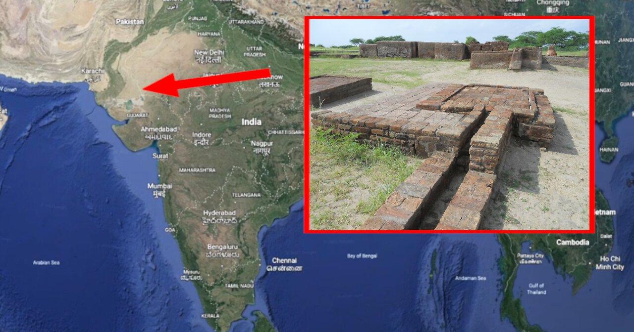 Why were these Indus Valley ruins left abandoned in India?