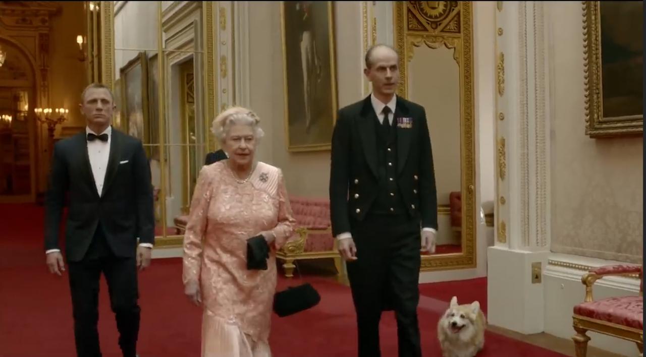 The Queen meets James Bond during the 2012 Olympics opening ceremony