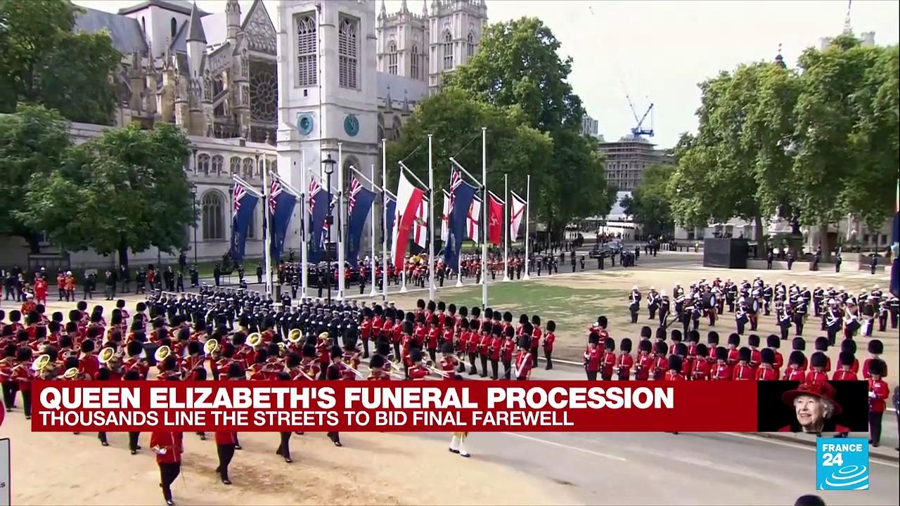 Crowds fill London to 'be a part of history' at queen's funeral