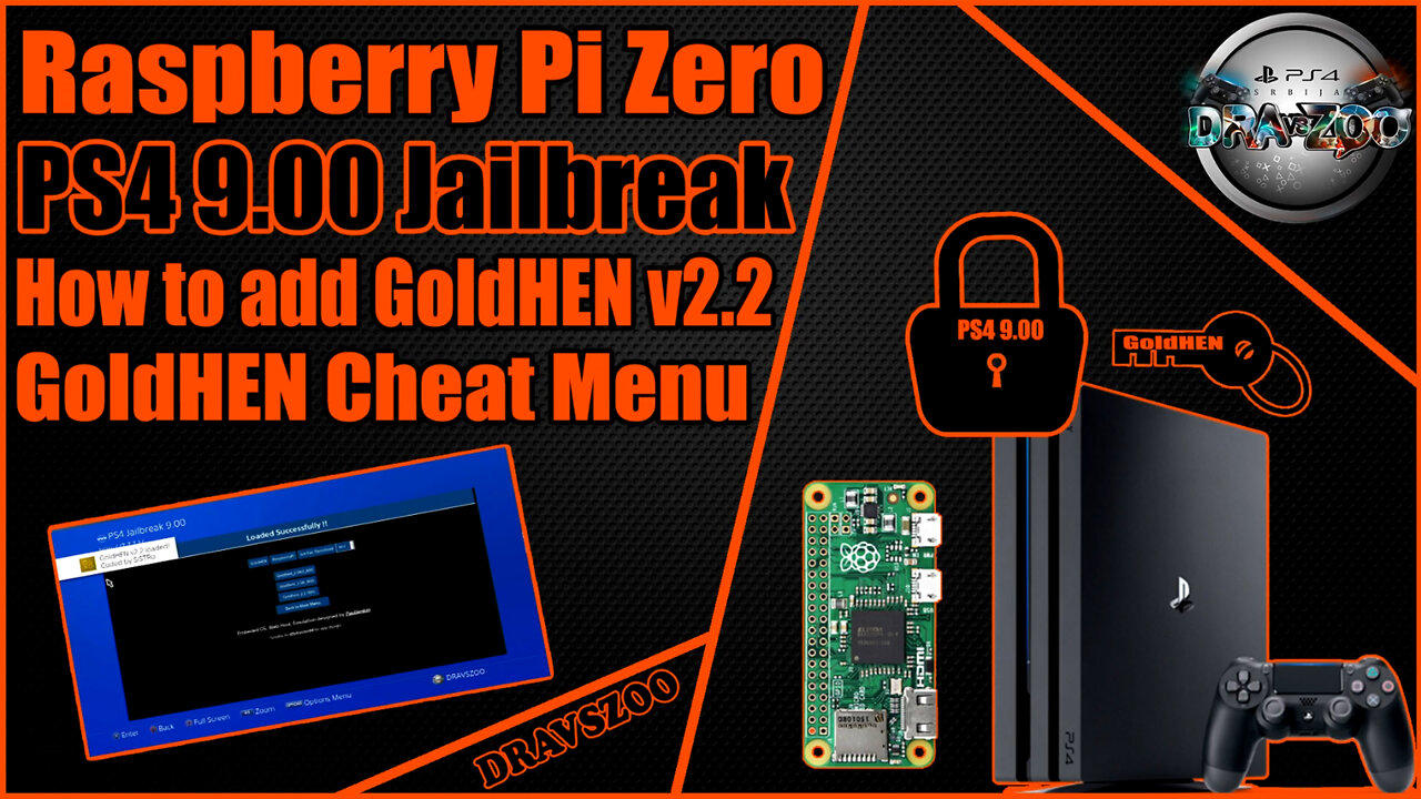 How to add NEW GoldHEN on Raspberry Pi Zero w2 | GoldHEN Cheat Menu | PS4 9.00 Jailbreak