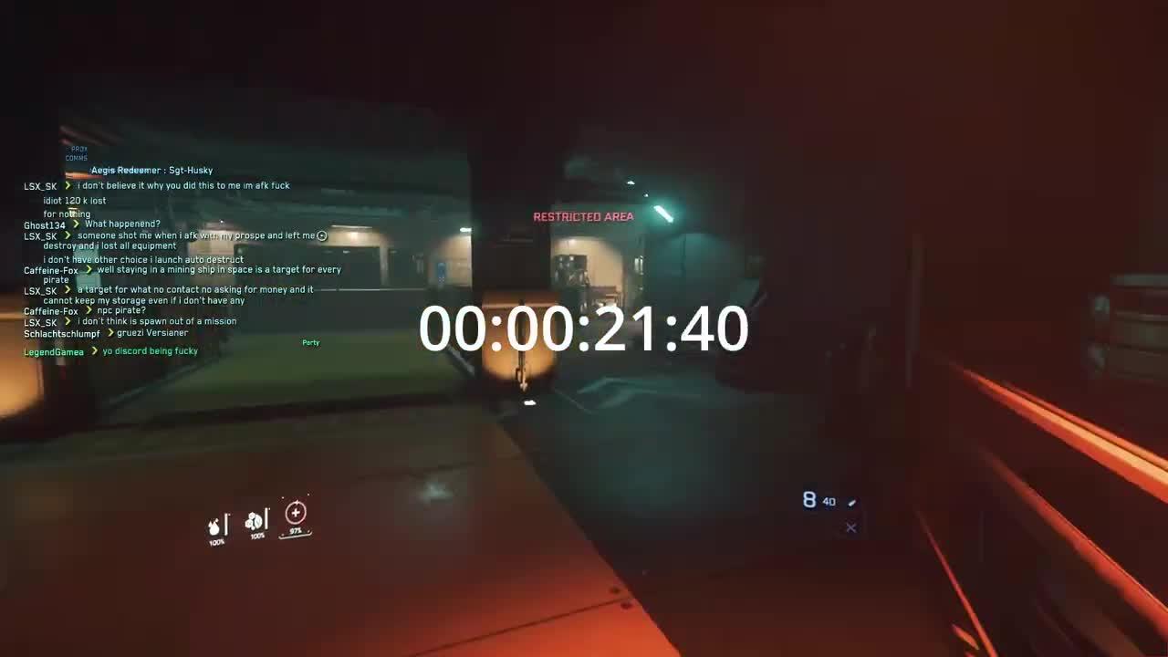 Star Citizen Nights Remnant ORG Event Entry - Bunker Speed running on a BUGGY piece of shit server