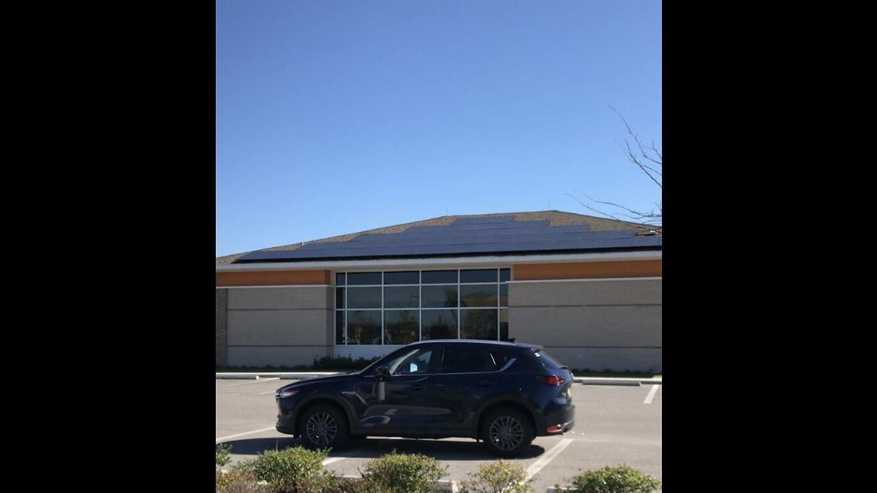 Solar on Drive Thru & 3 Sections of Roof  Southern Solar Structures