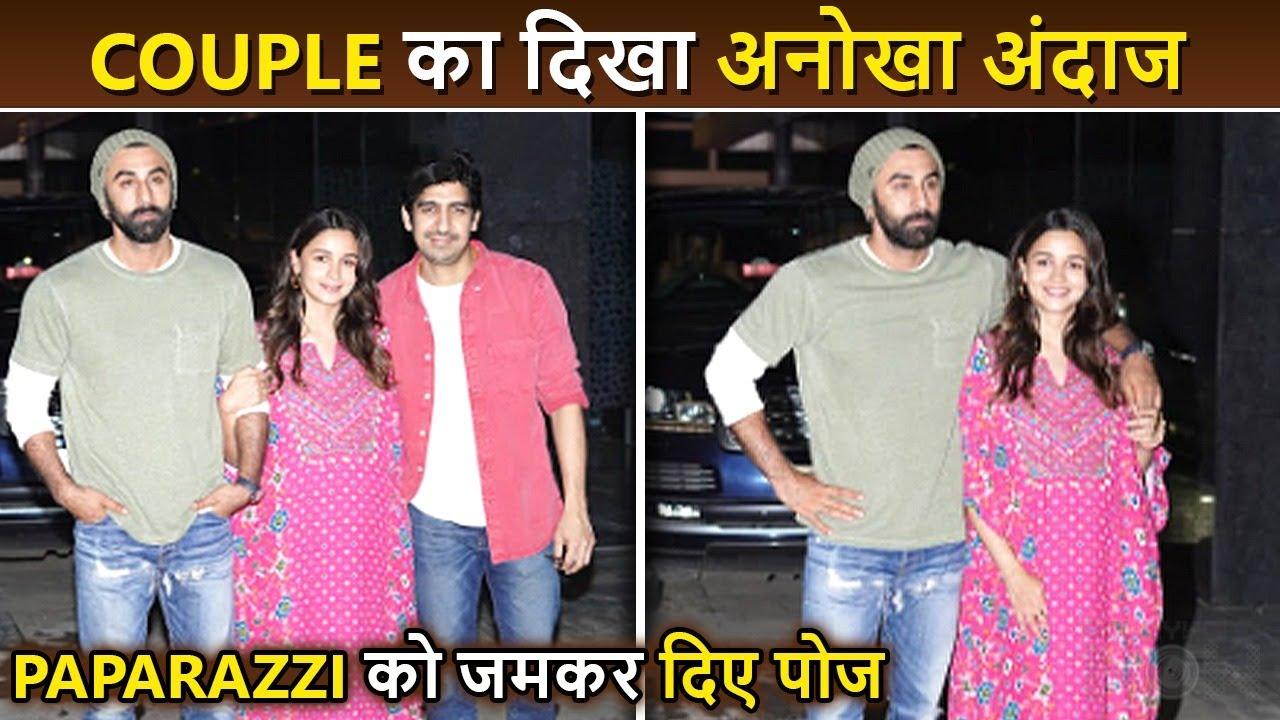 Mom-To-Be Alia Bhatt and Ranbir Kapoor Look Super Happy And Pose For Paparazzi