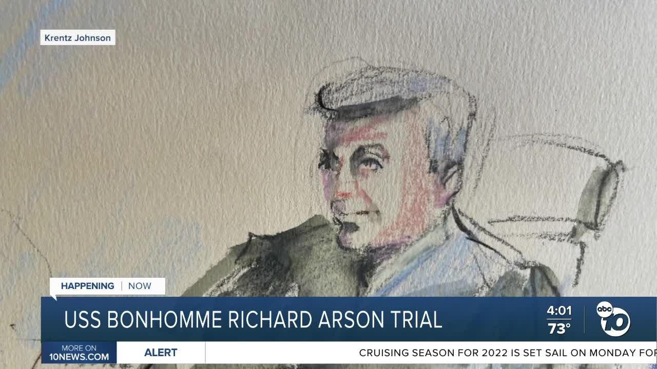 Trial underway for sailor accused in fire that destroyed USS Bonhomme Richard