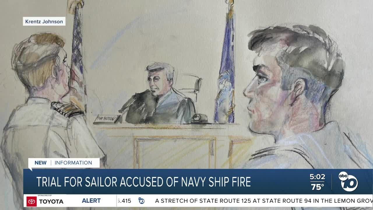 Accused Navy sailor claims he 'rushed to help' during USS Bonhomme Richard fire