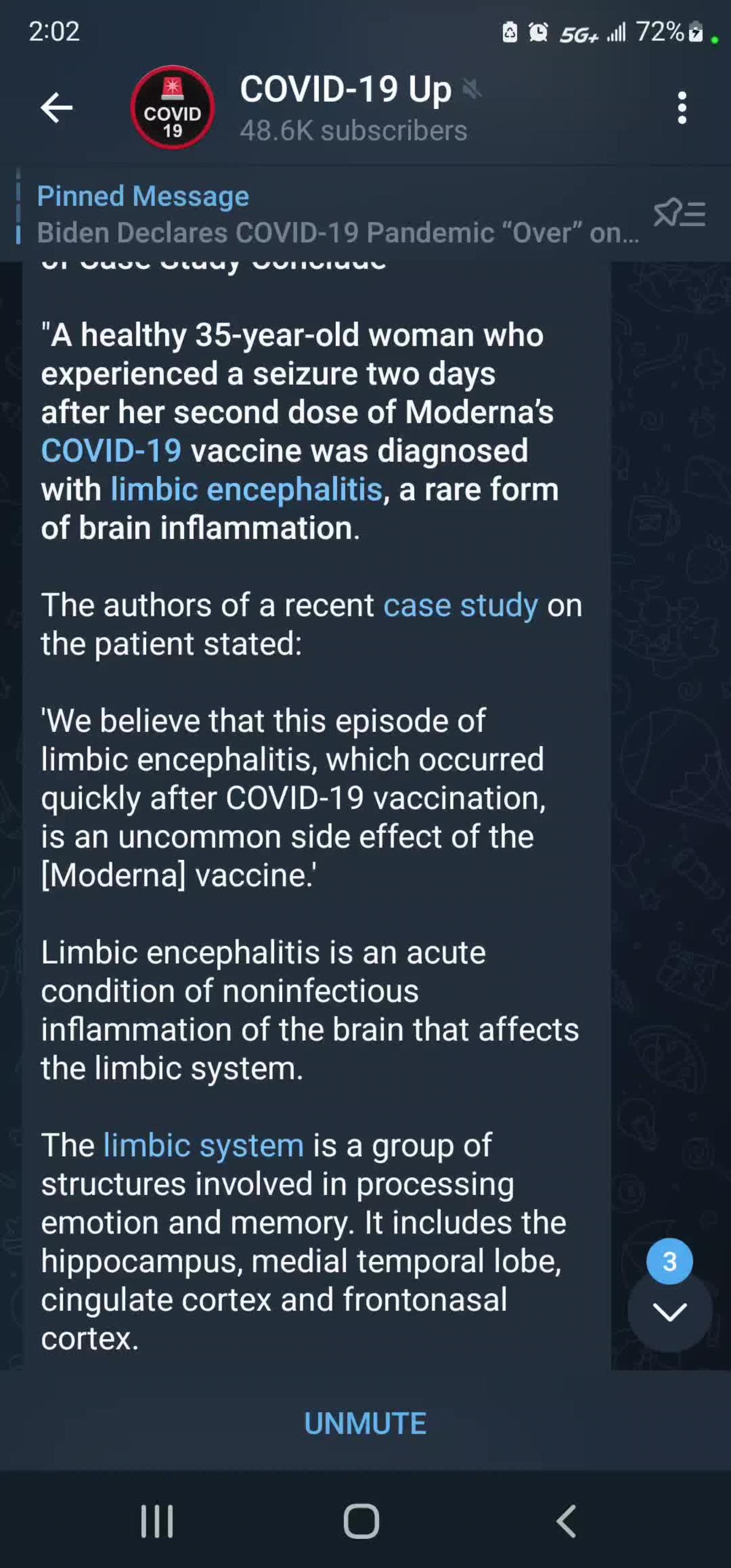 Brain Inflammation caused by Moderna JAB