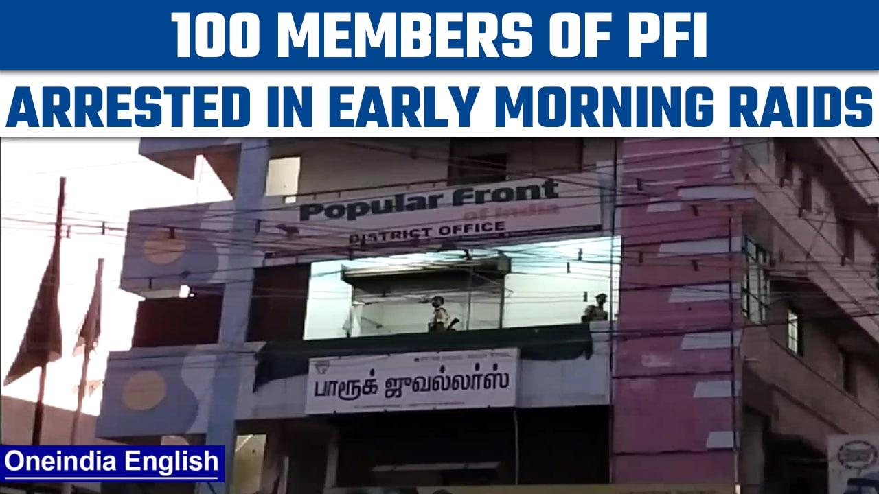 PFI locations raided by ED and NIA, 100 members arrested from 13 locations | Oneindia News *News