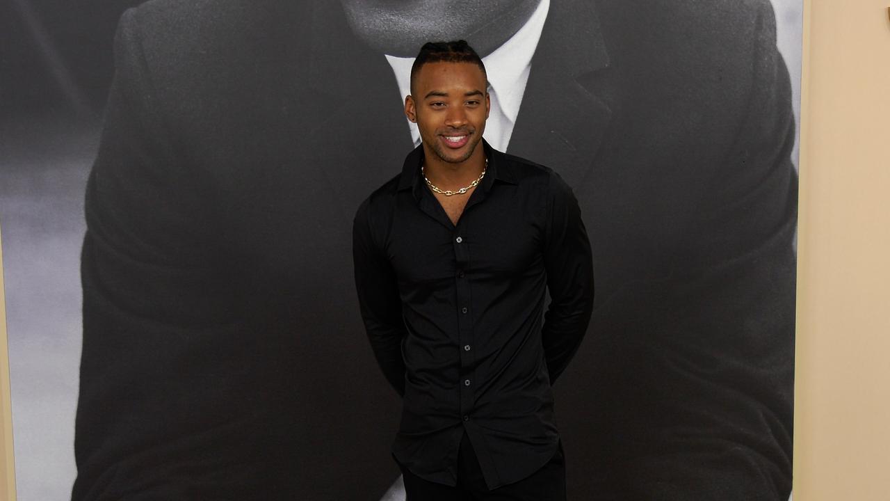 Algee Smith attends Apple TV+'s 'Sidney' red carpet premiere in Los Angeles