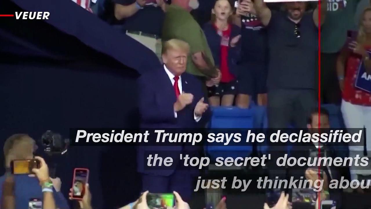 President Trump Claims He Declassified ‘Top Secret’ Docs Just By Thinking About It