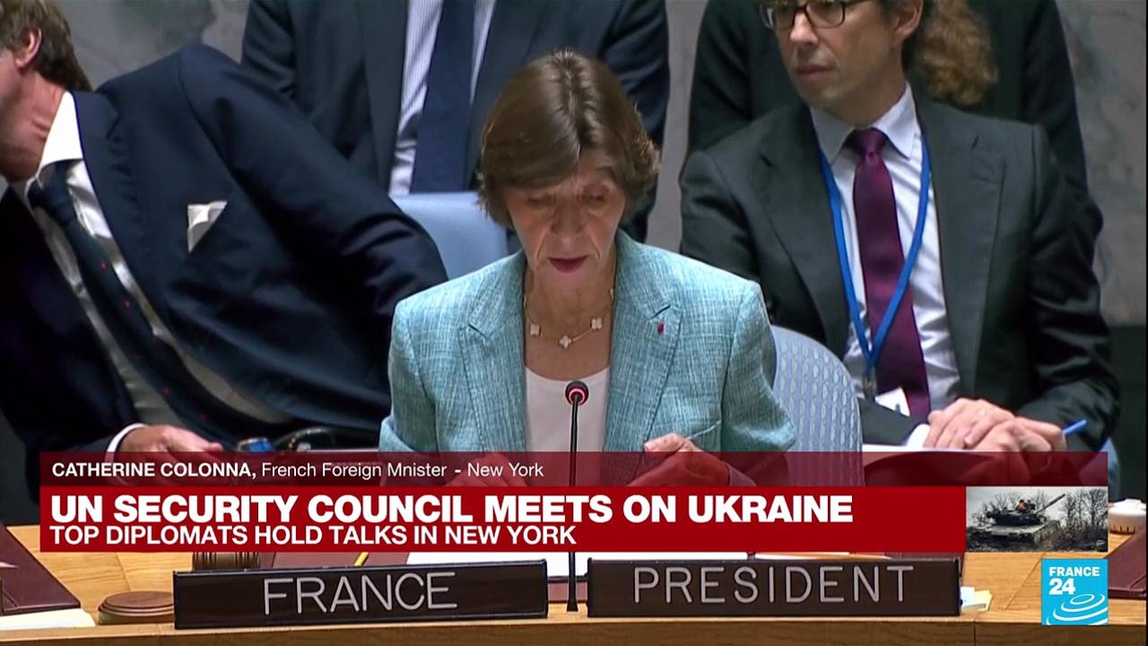 REPLAY - UN Security Council: French foreign minister on Ukraine