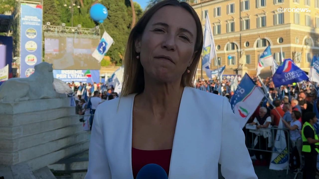Italy’s right-wing bloc makes final push ahead of snap election