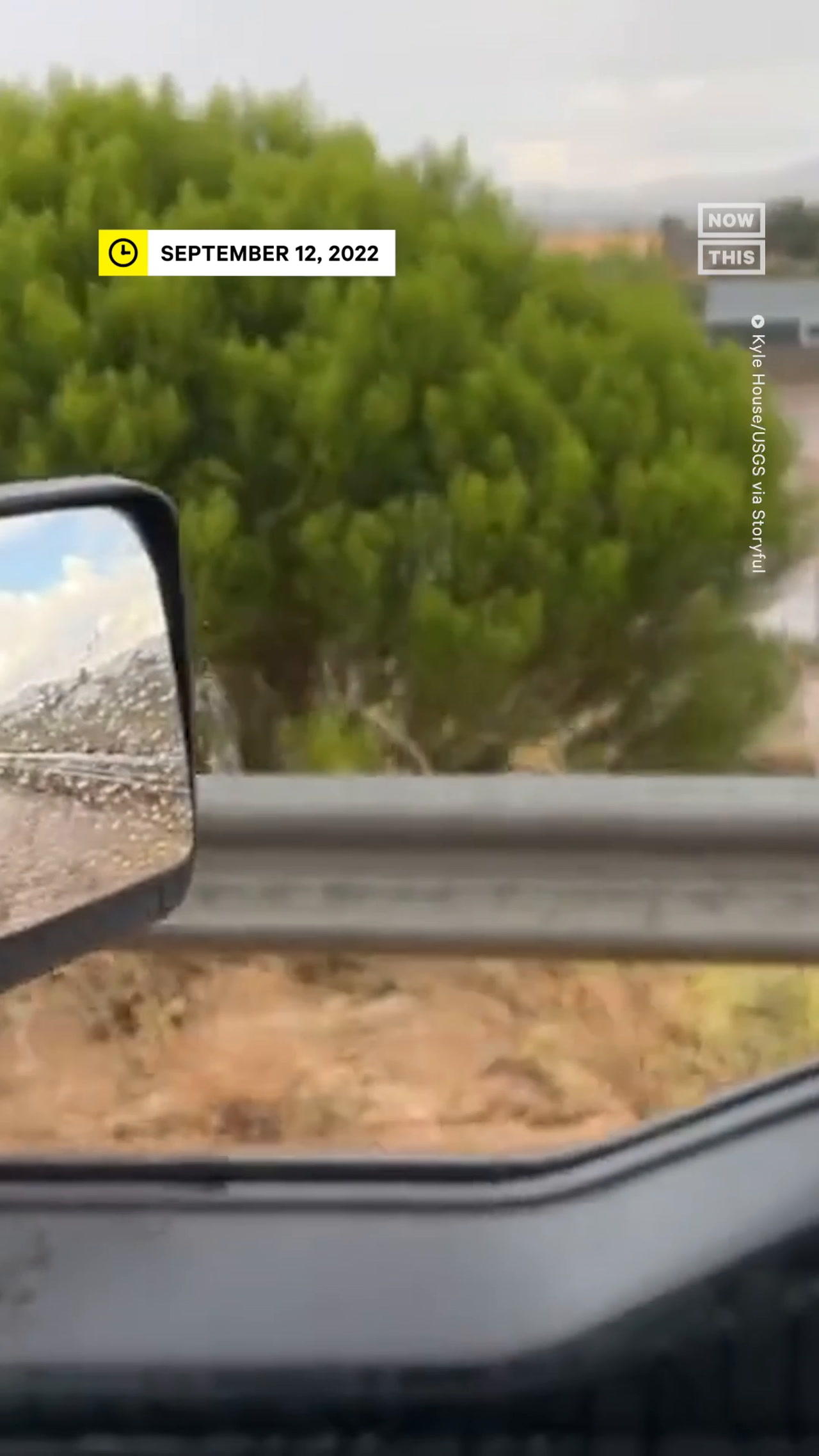 AZ Flash Flood Turns Road Into River