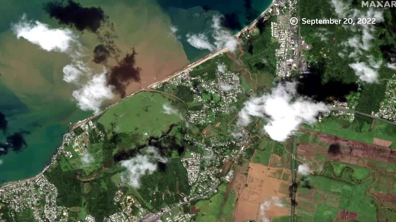 Satellite images show Puerto Rico destruction