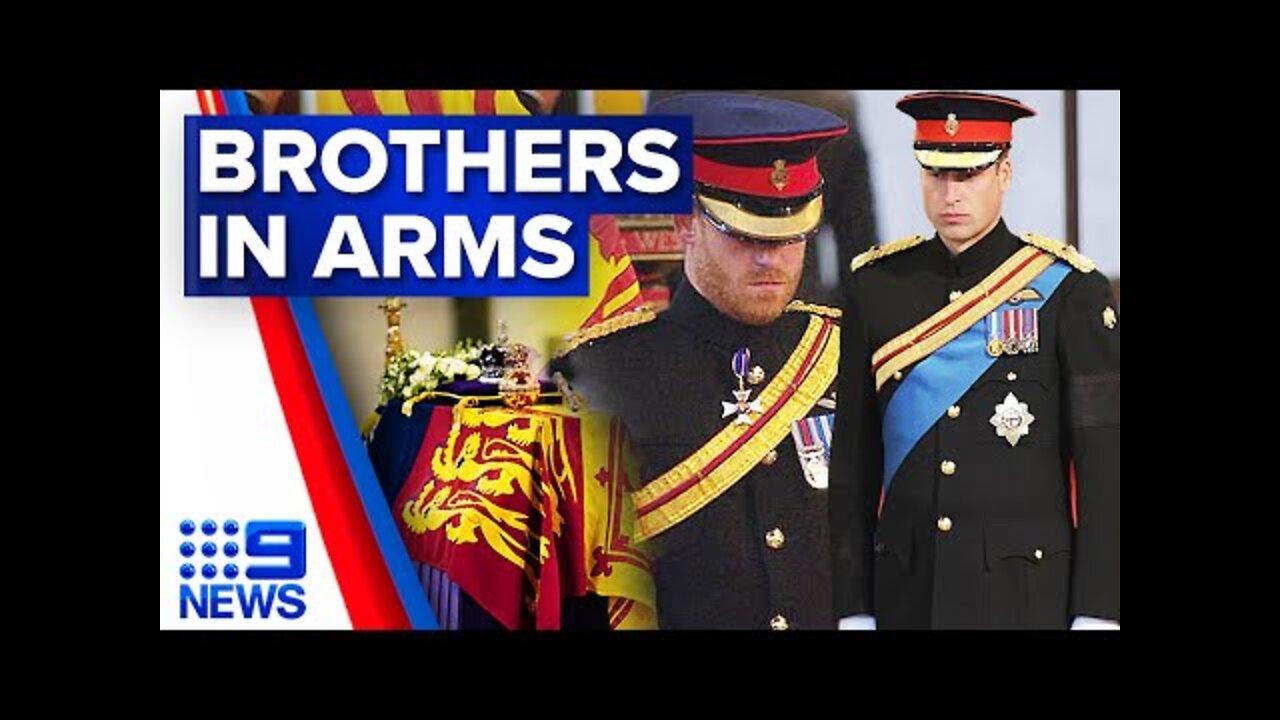 Prince Harry given permission to wear military uniform at Queen’s vigil | 9 News Australia