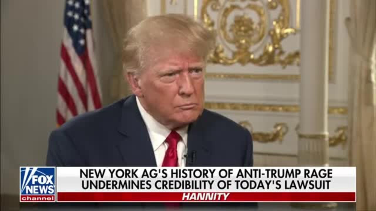Donald Trump reacts to New York attorney general's civil lawsuit