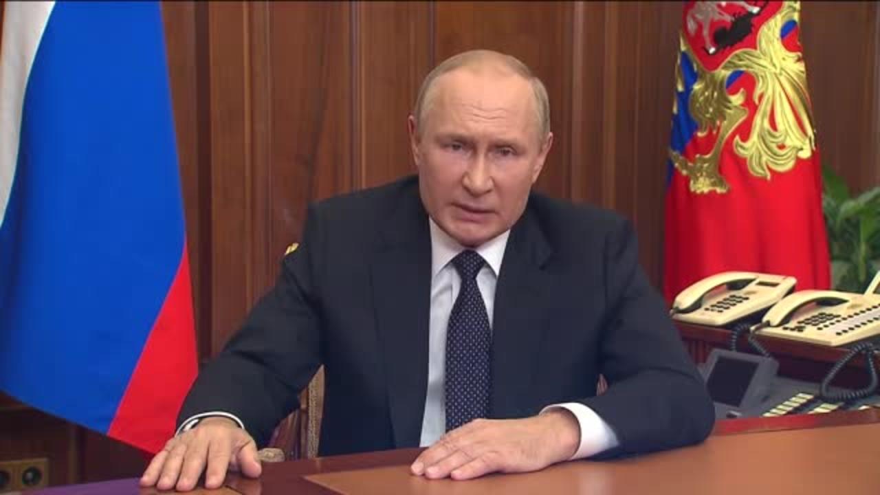 Russian President Vladimir Putin announced a partial military mobilization.