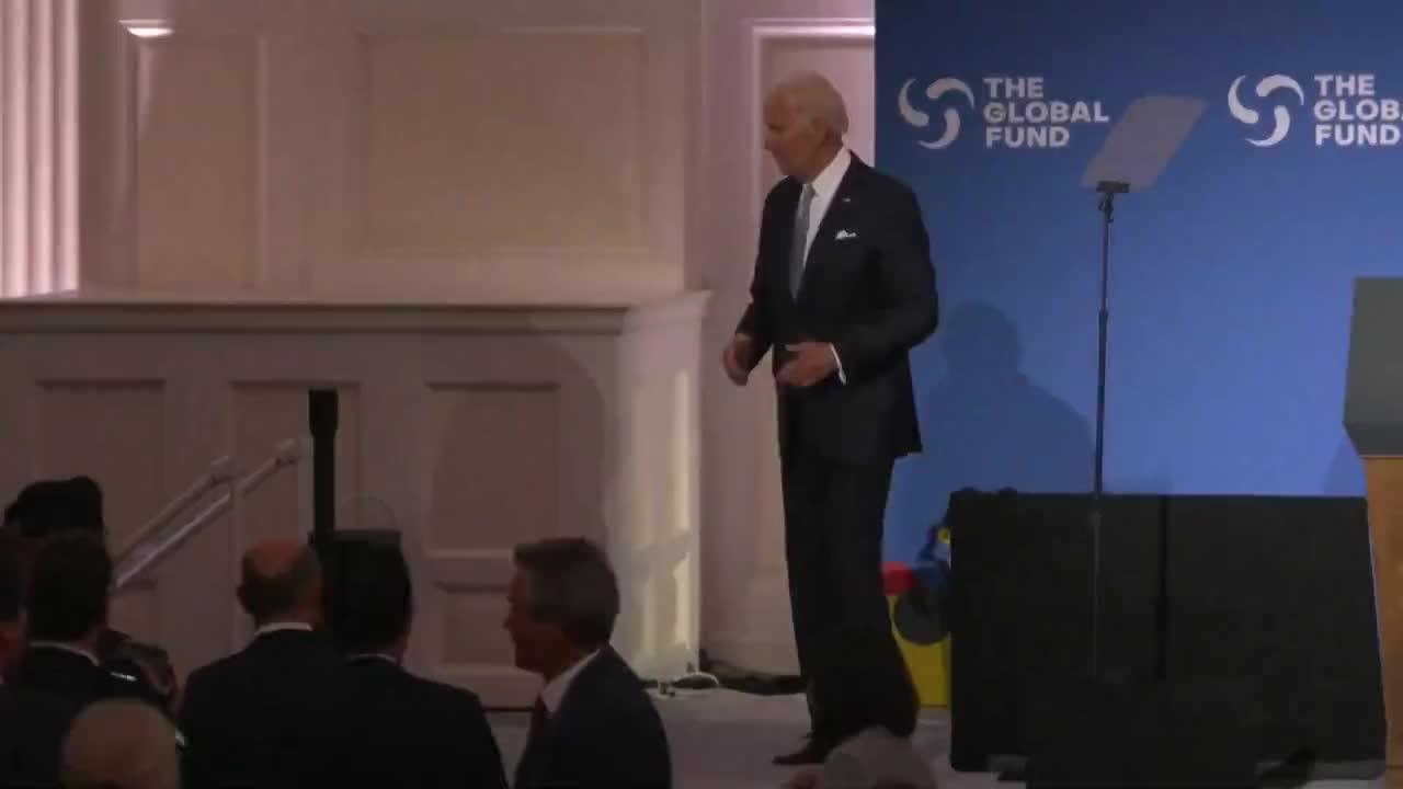 WATCH: Confused Biden Gets Lost on Stage