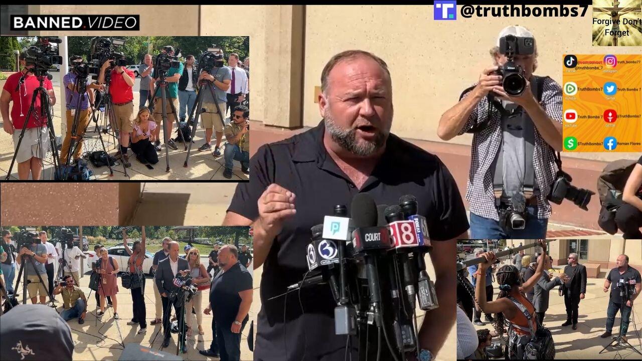 9/22/2022 Alex Jones Indicts The Elite In Press Conference At Sandy Hook Trial