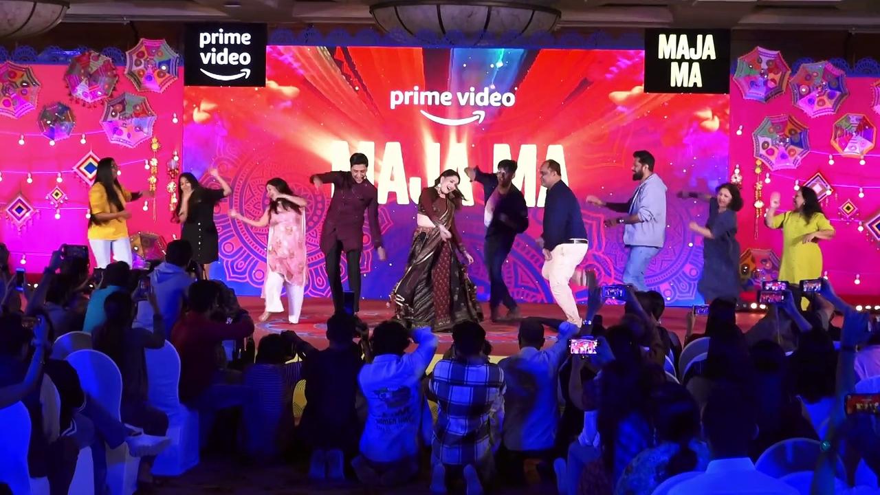 Madhuri Dixit shakes a leg at 'Maja Ma' trailer launch