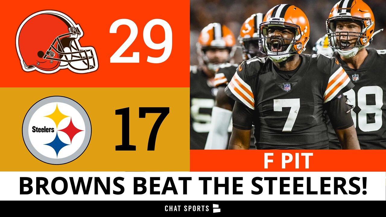 Browns vs. Steelers Highlights & Recap After BIG Win Against Pittsburgh