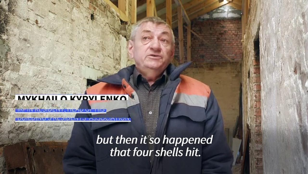 Ukrainians race to fix shelled homes ahead of winter