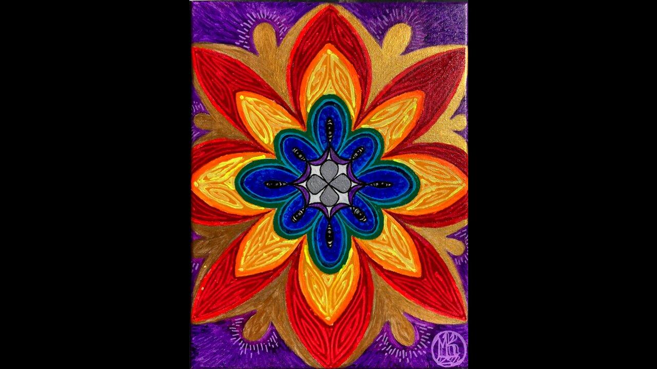 'The View Inside' Mandala Painting Art Timelapse 9-23-22