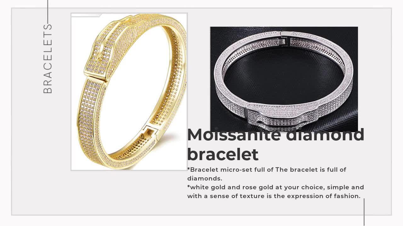 Tianyu Gems gold jewelry wholesale vendors  moissanite diamond bracelet