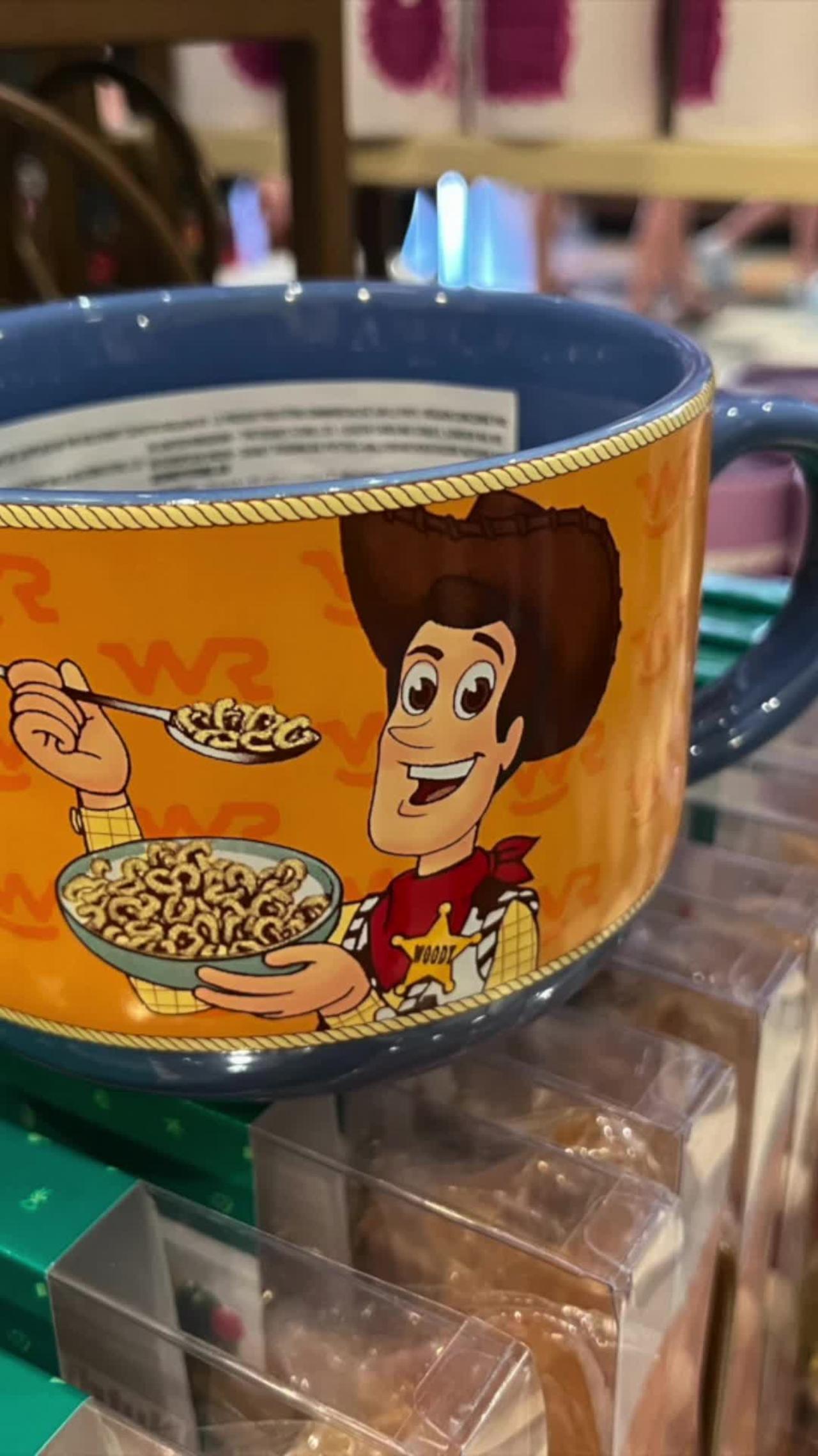 Disney Parks Toy Story Woody Cowboy Crunch Cereal Bowl Mug #shorts