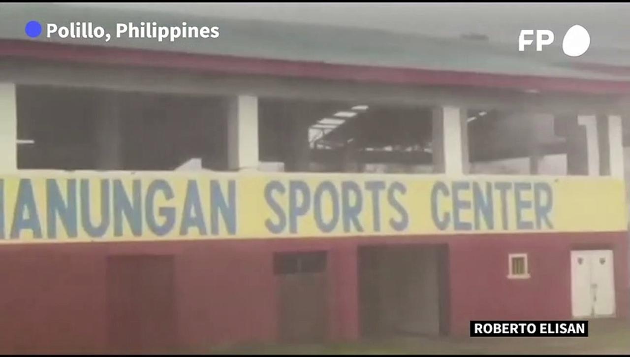 Super typhoon Noru damages gym with strong winds and heavy rains