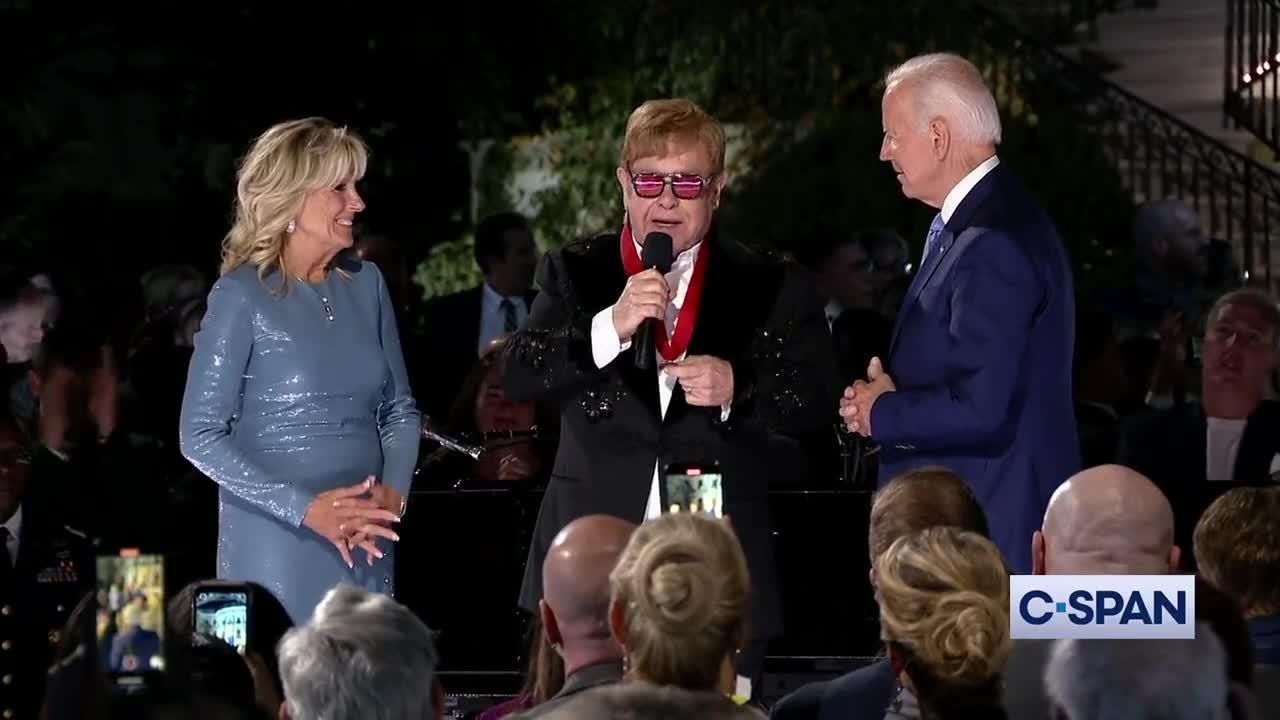 Biden just said it’s Elton John’s fault for why we spent $6 billion in taxpayer dollars on HIV/AIDS.