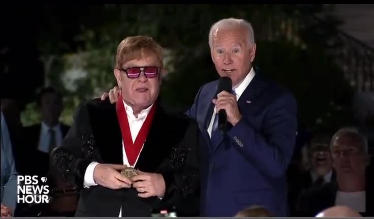 BIDEN ANNOUNCED THEY ARE STEALING 6 BILLION MORE TAX DOLLARS FROM THE PEOPLE & JOKINGLY BLAMES ELTON JOHN!