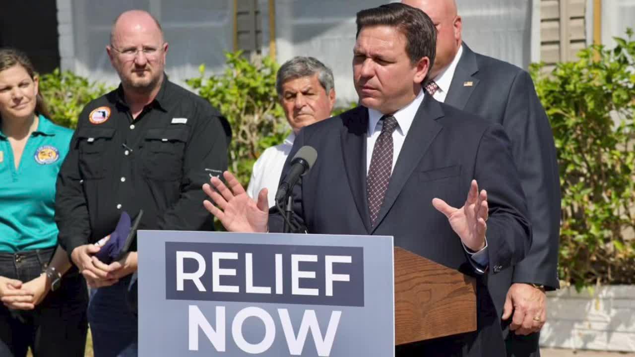 Governor DeSantis Delivers Update on Tropical Storm Ian