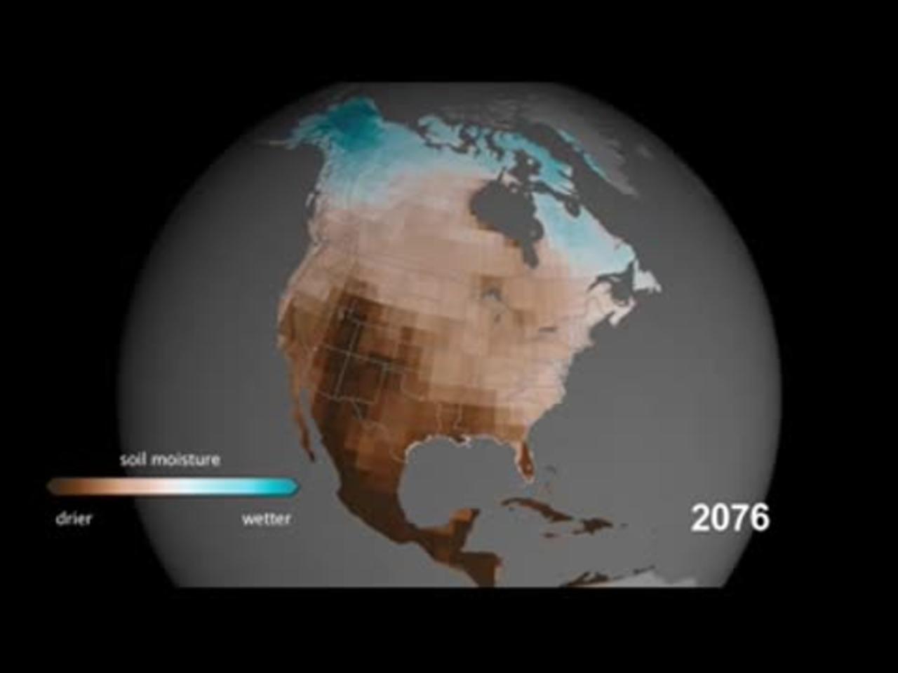 Megadrought NASA in western  usa