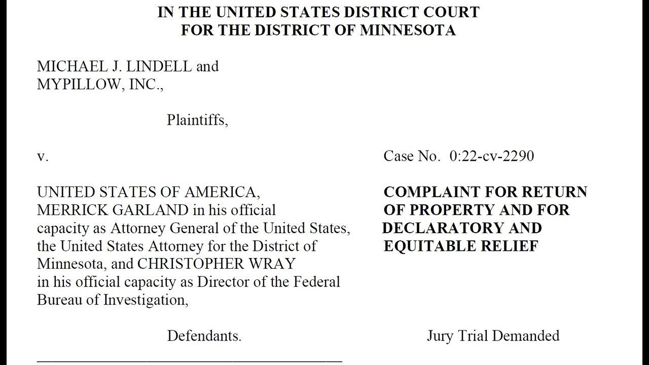 Read Mike Lindell's Full Complaint in Lawsuit Against FBI, Garland, and Wray