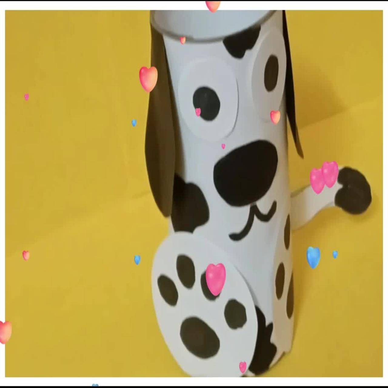 Tissue Roll Dog Craft | Dog Craft For Kids | Easy Dog Craft For Kids | Simple And Easy Dog Craft