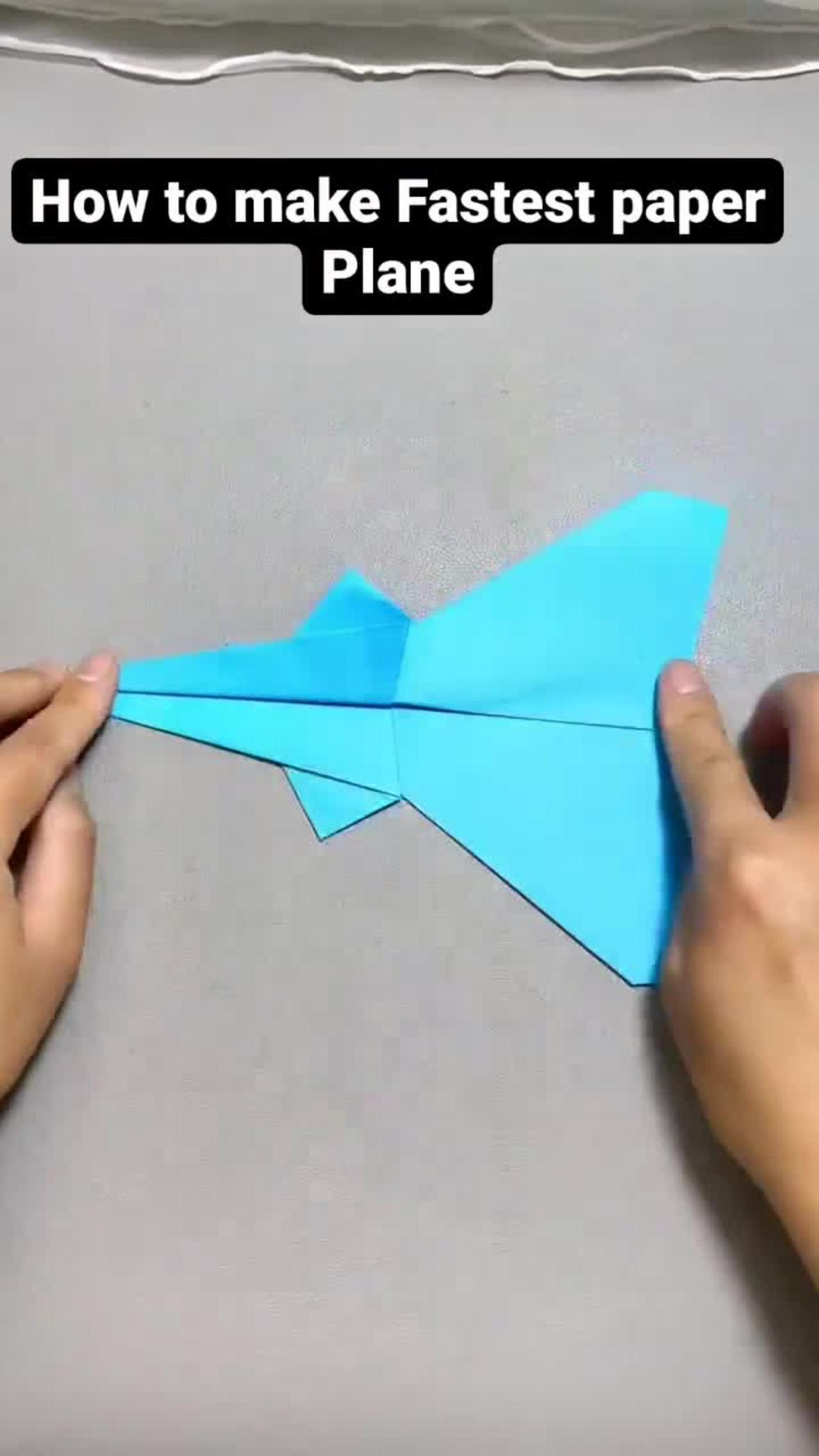 Fastest paper plane